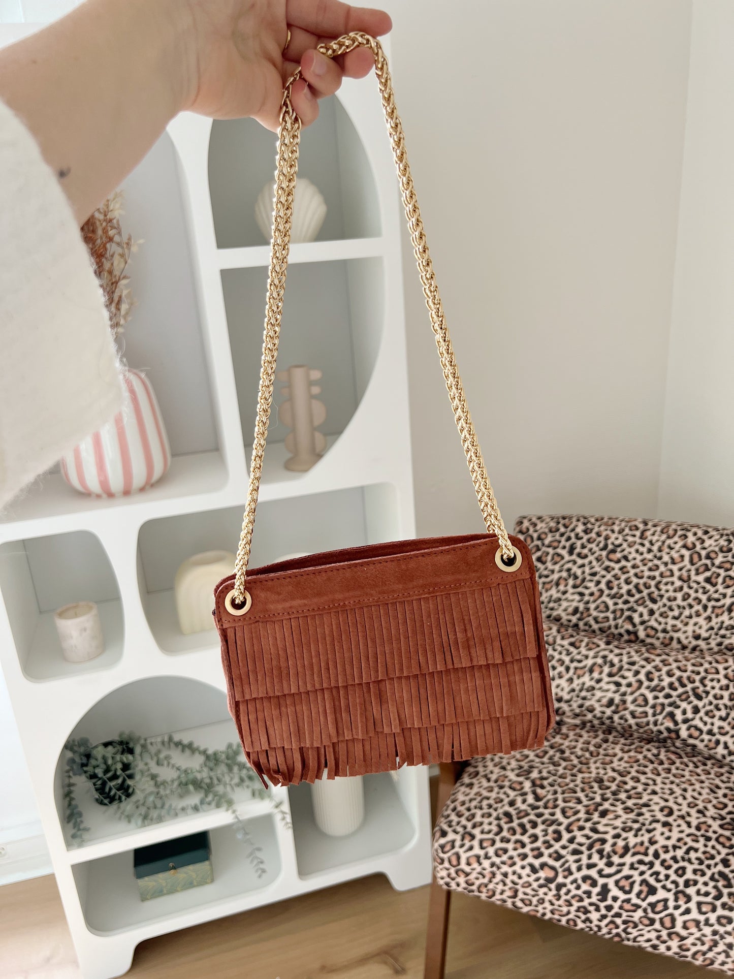 Sac à main Rosalia bois de rose