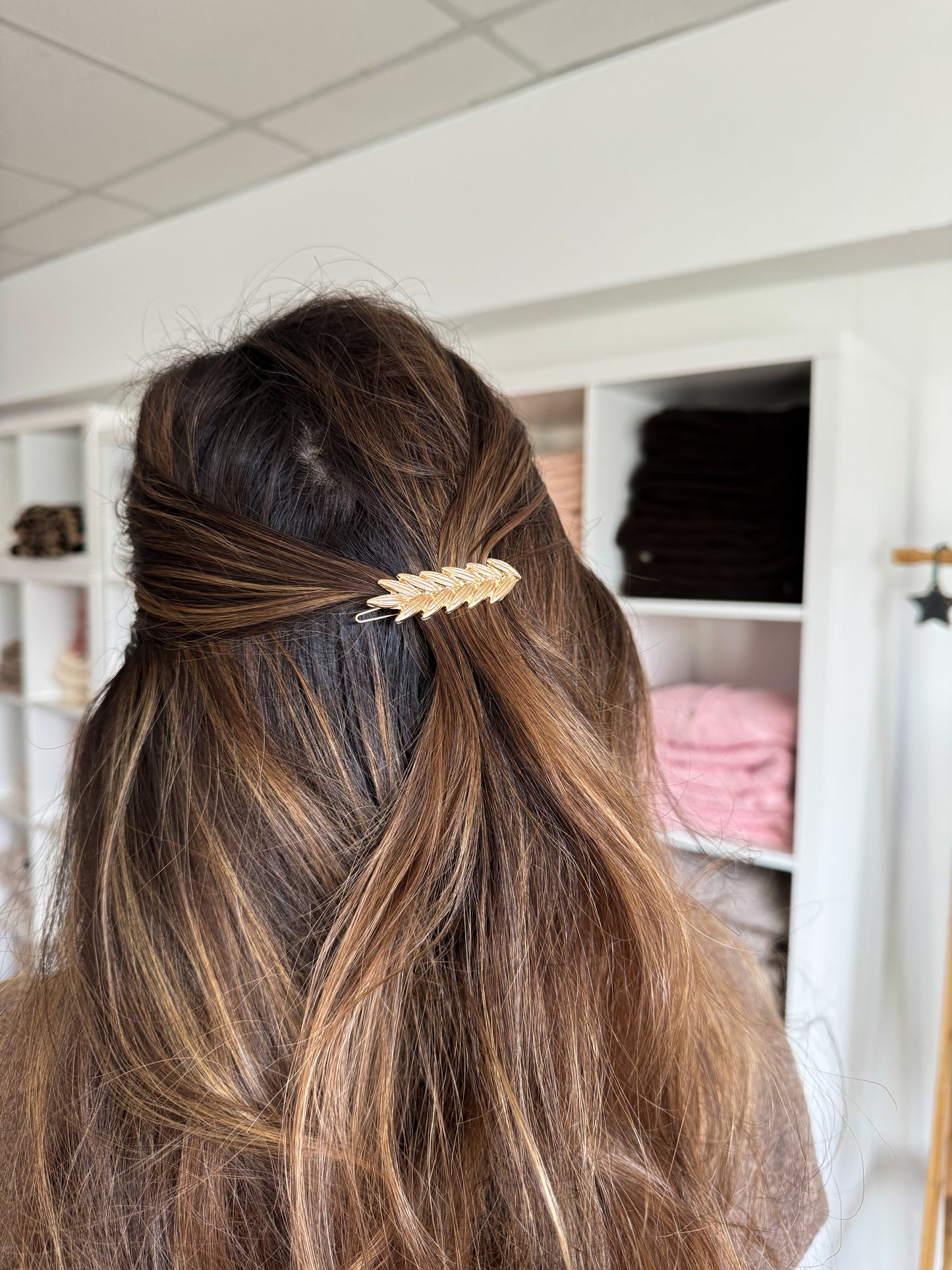 Barrette pour cheveux - feuilles