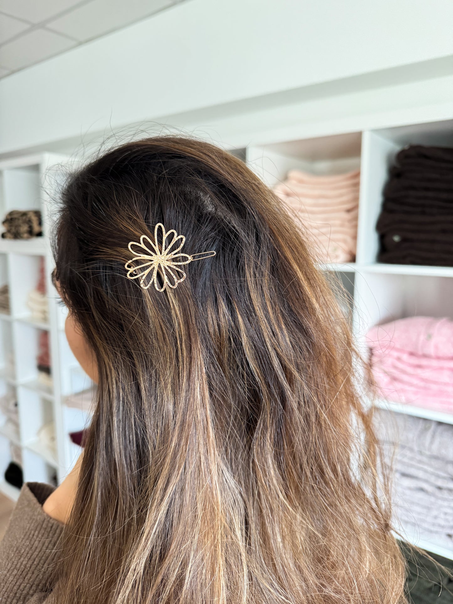 Barrette pour cheveux - jolie fleur