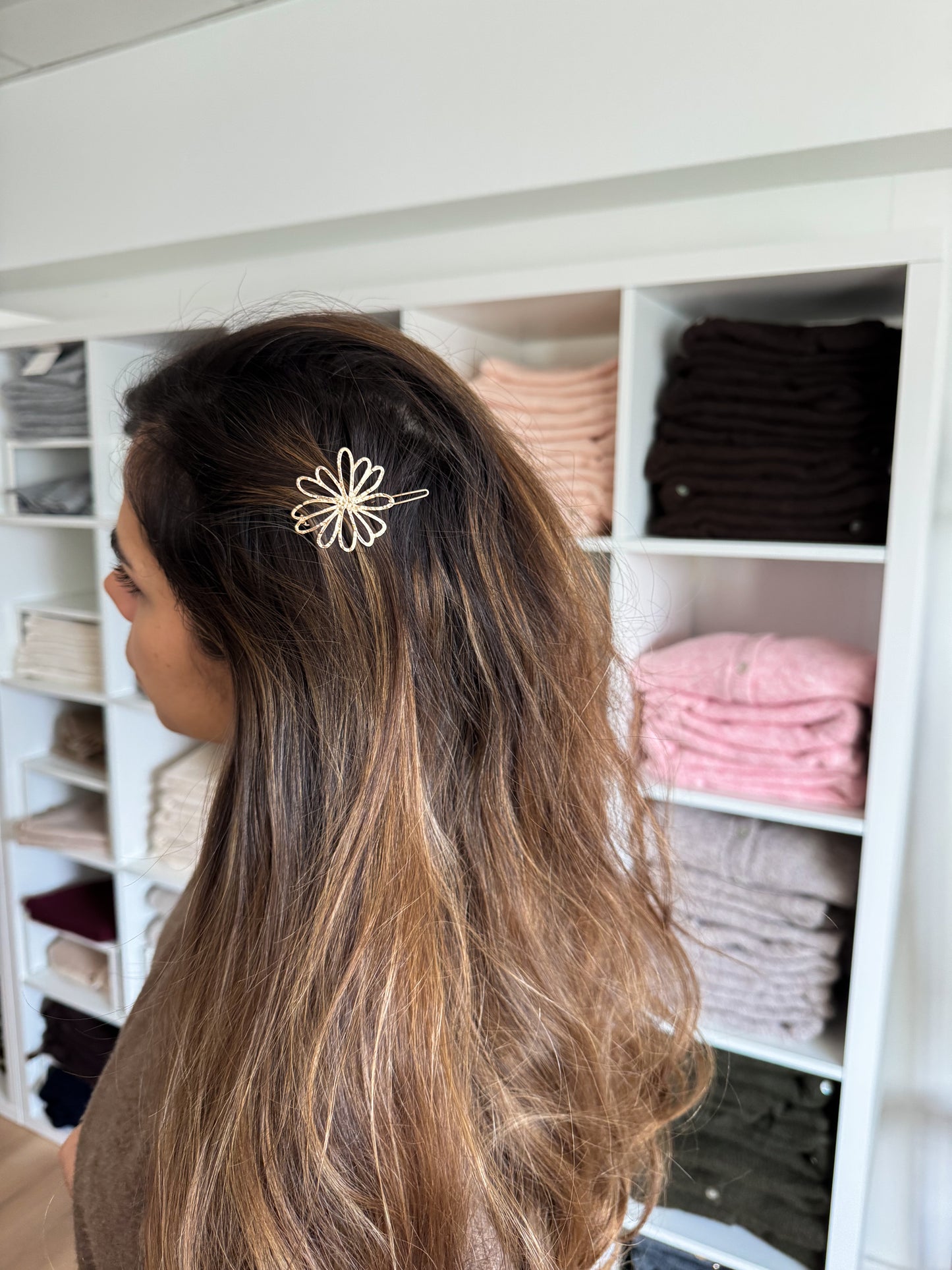 Barrette pour cheveux - jolie fleur