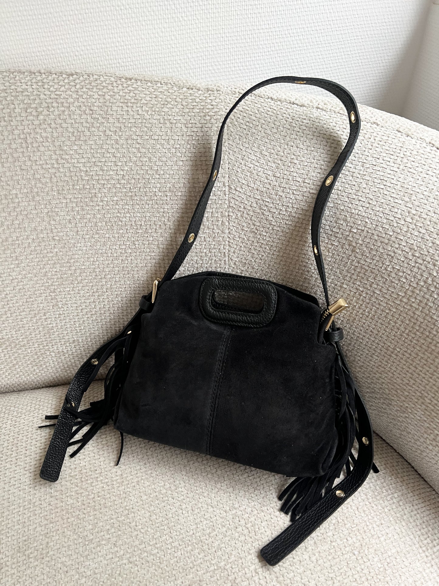 Sac à main en cuir Jodie noir