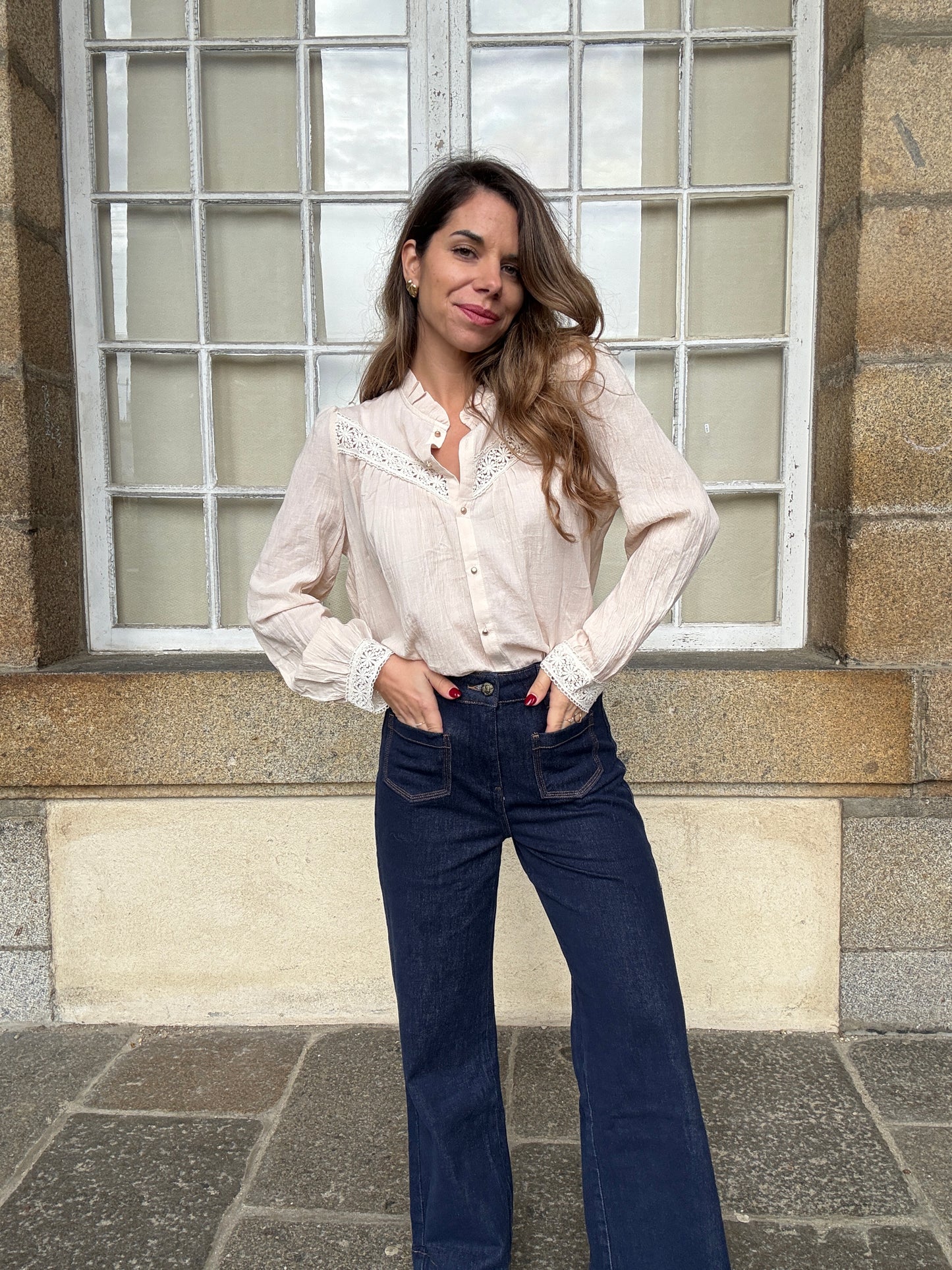 Blouse écrue Camelia