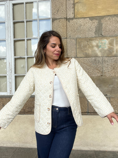 Veste matelassée liberty jaune Alma