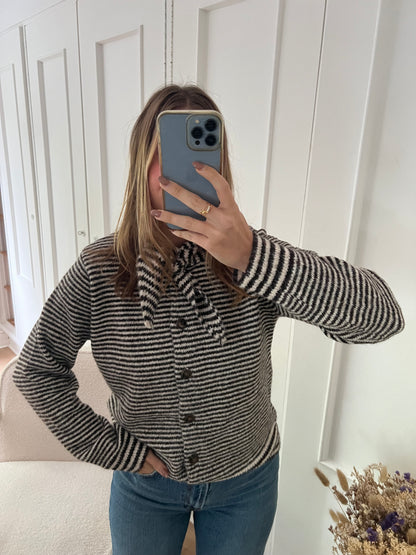 Pull rayé Eloïse chocolat
