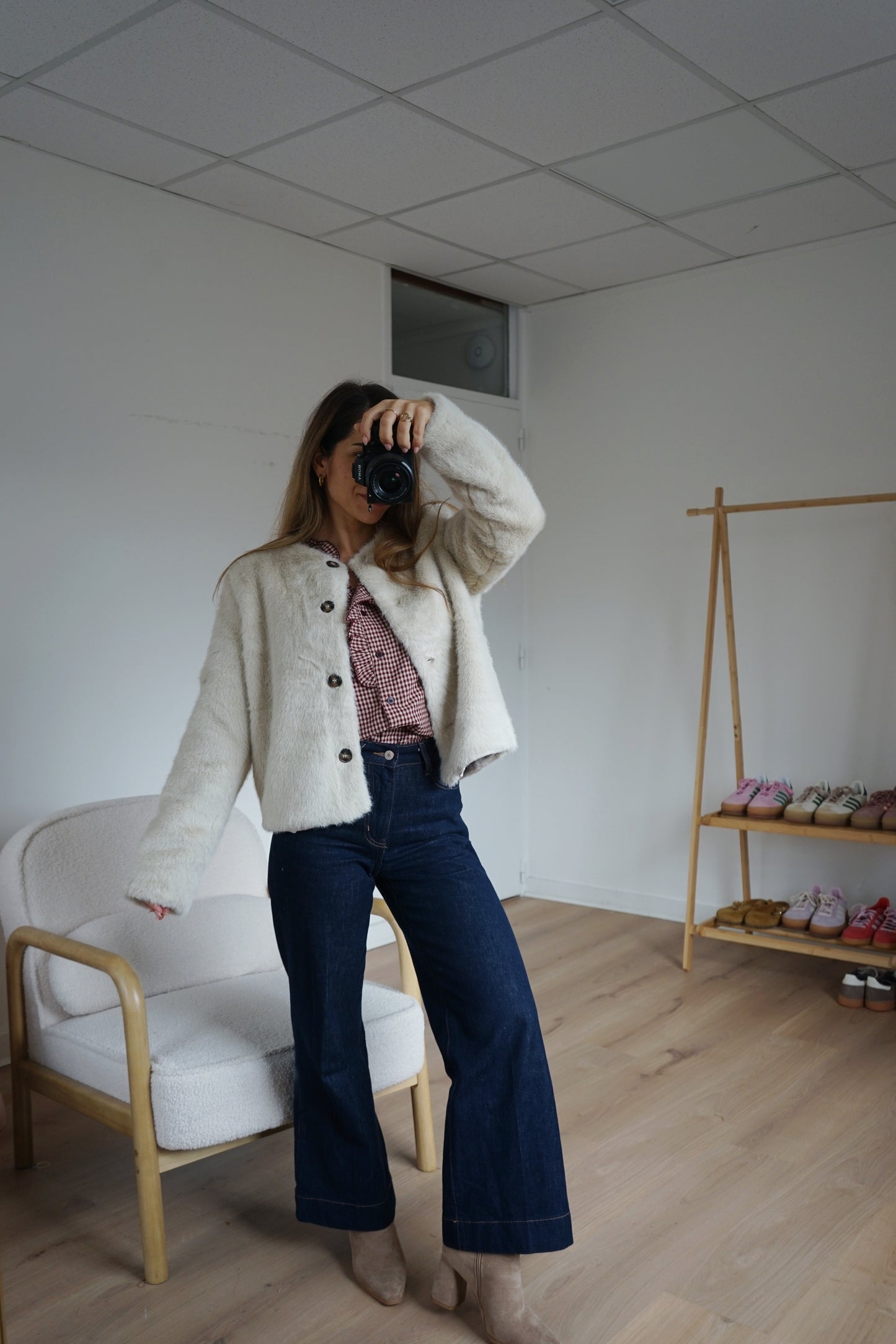 Veste en fausse fourrure Charlotte