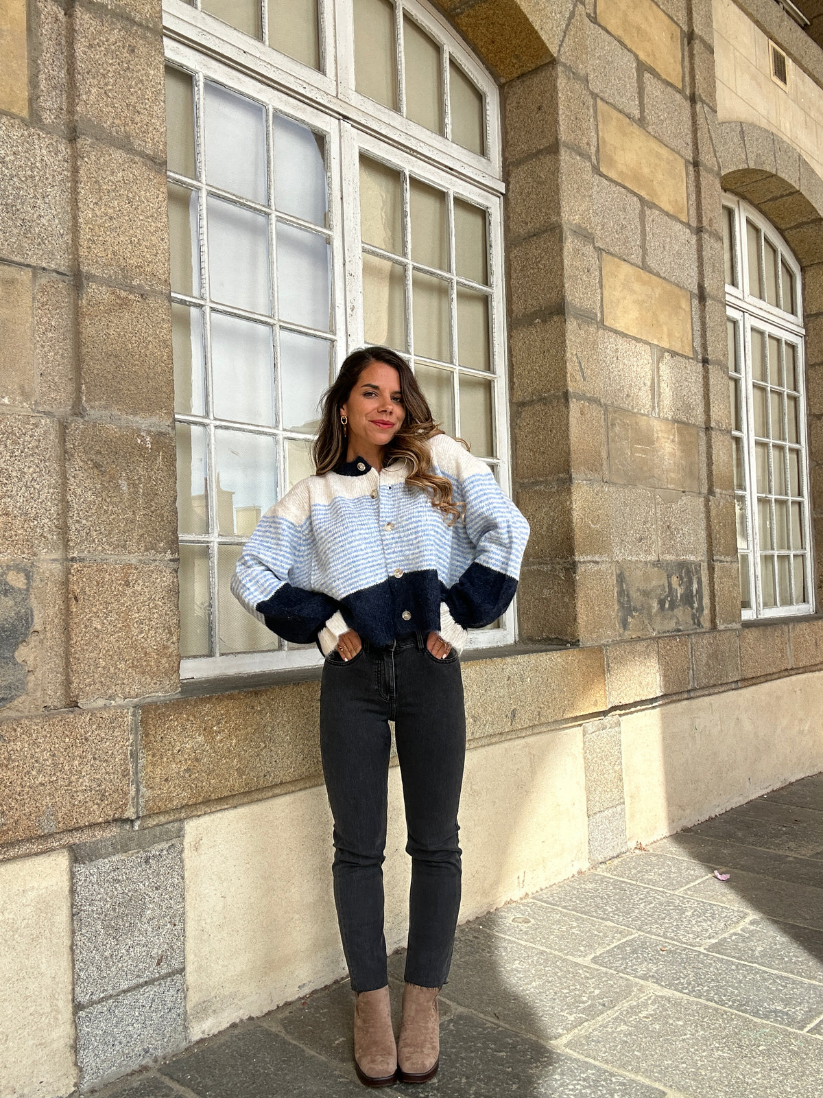Jean Maryline gris anthracite