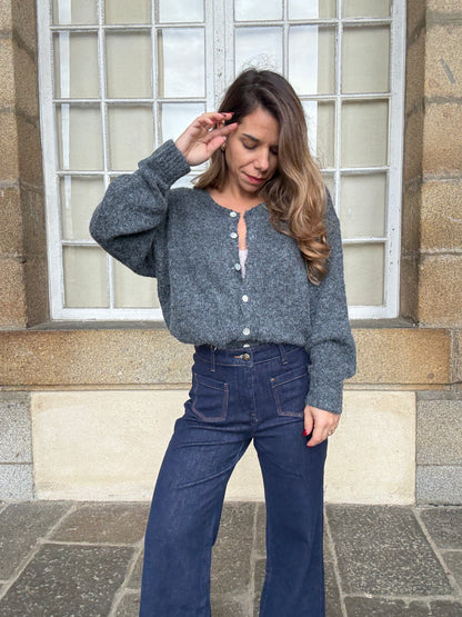 Cardigan Charlie gris foncé