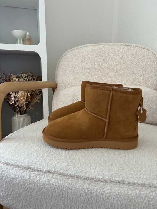 Boots fourrées camel