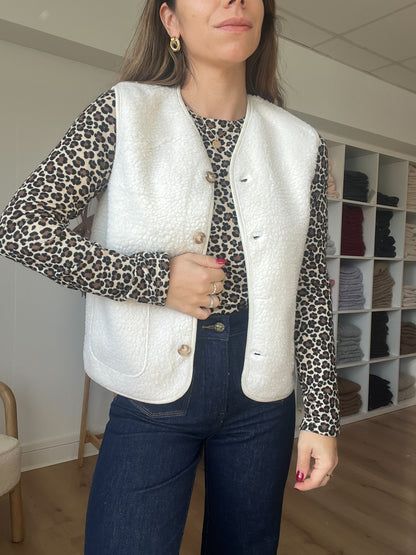 Gilet berger Arianne écru