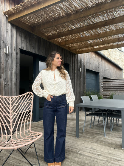 Blouse brodée Isaure