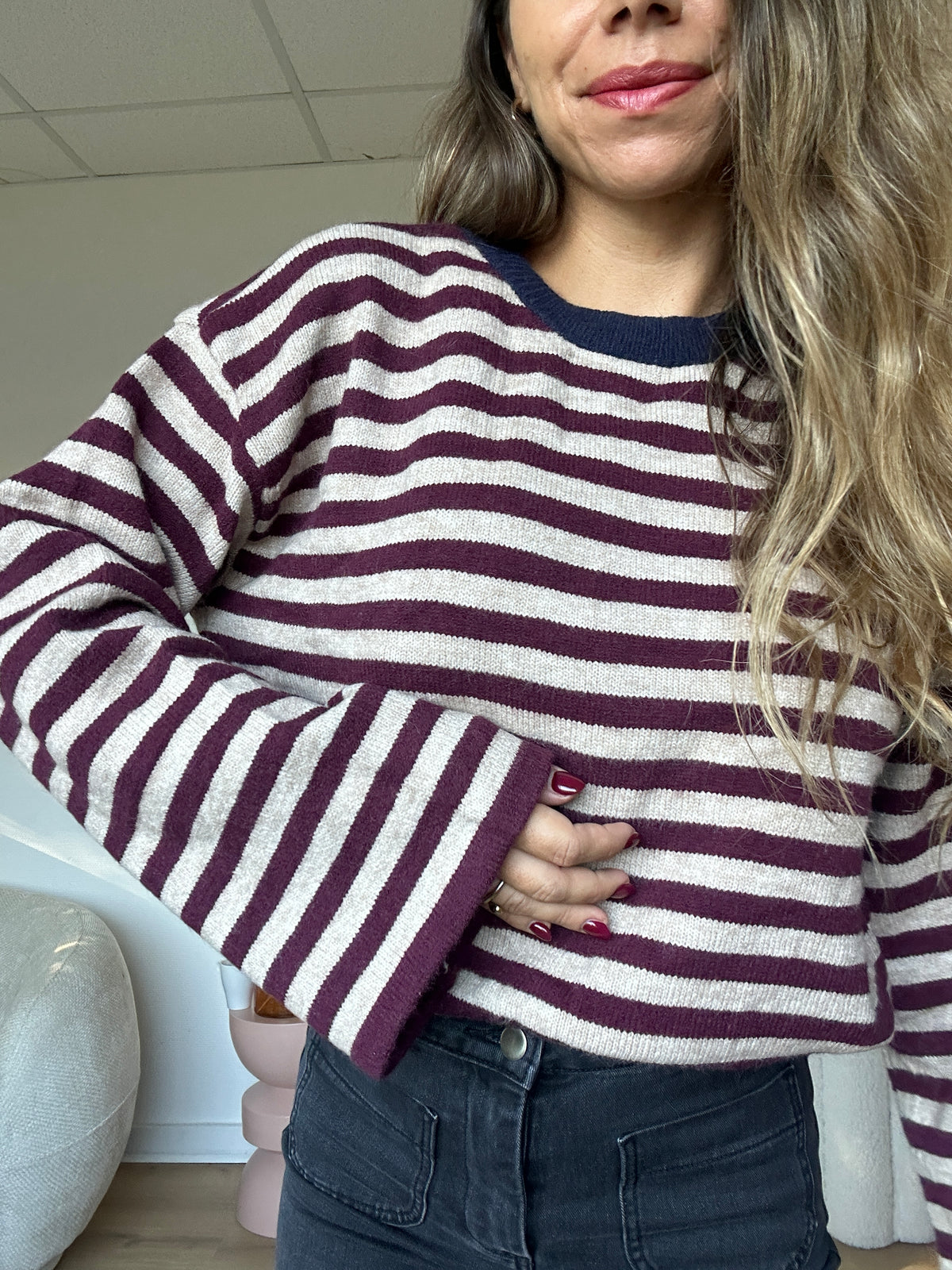 Pull Solène à rayures