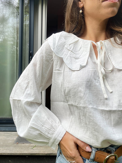 Blouse à col large Solveig