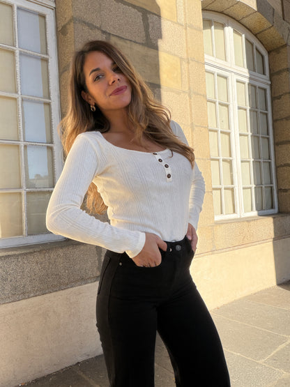 Top Cléo beige