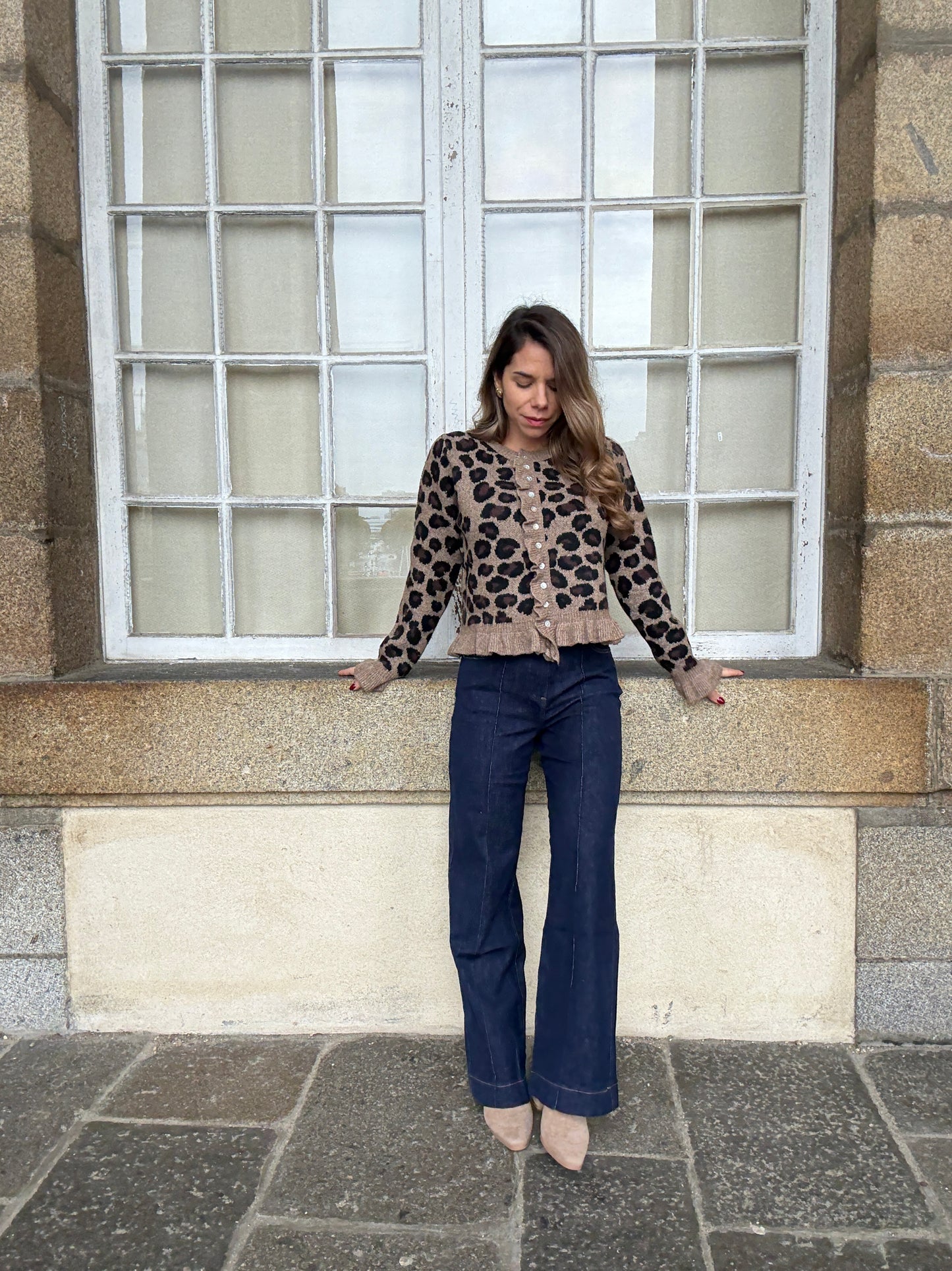 Cardigan Maxine léopard