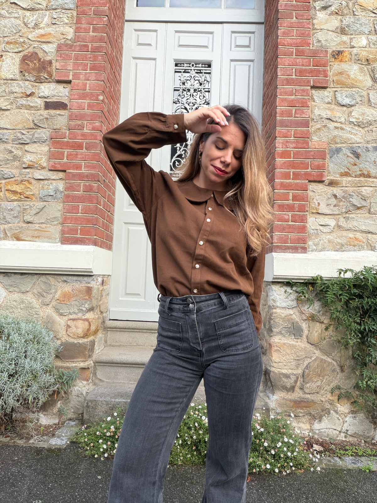 Blouse chocolat Jena