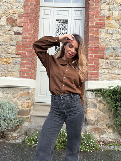 Blouse chocolat Jena