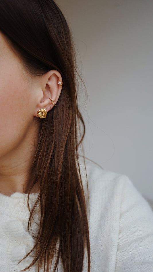 Boucles d'oreille Ambre