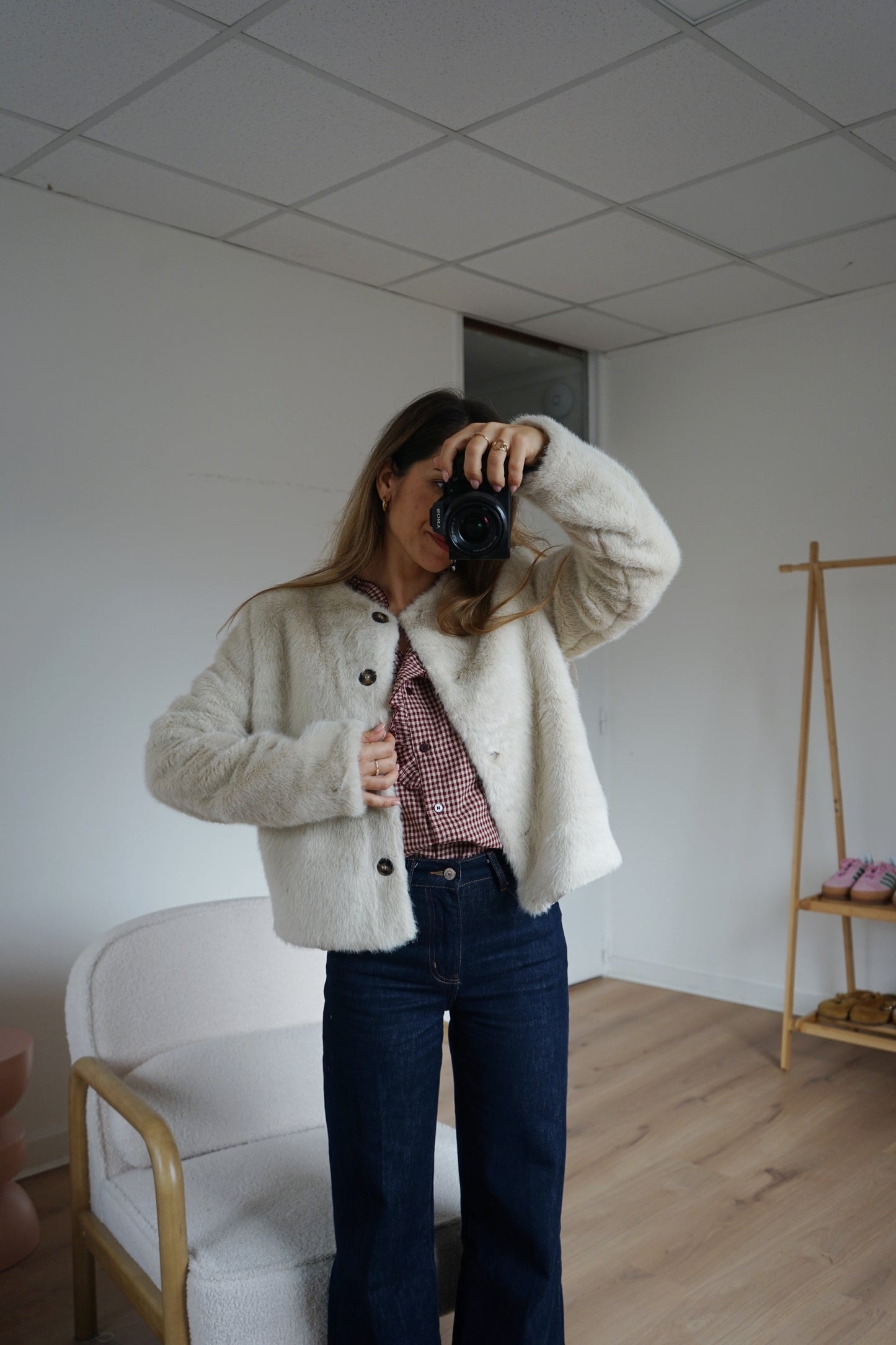 Veste en fausse fourrure Charlotte