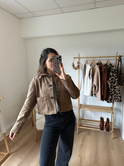 Veste effet daim Aline