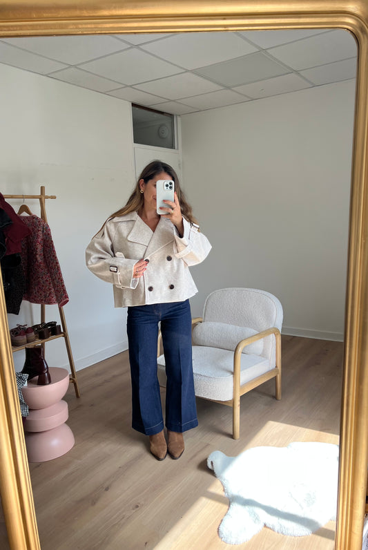 Veste chaude Lise beige