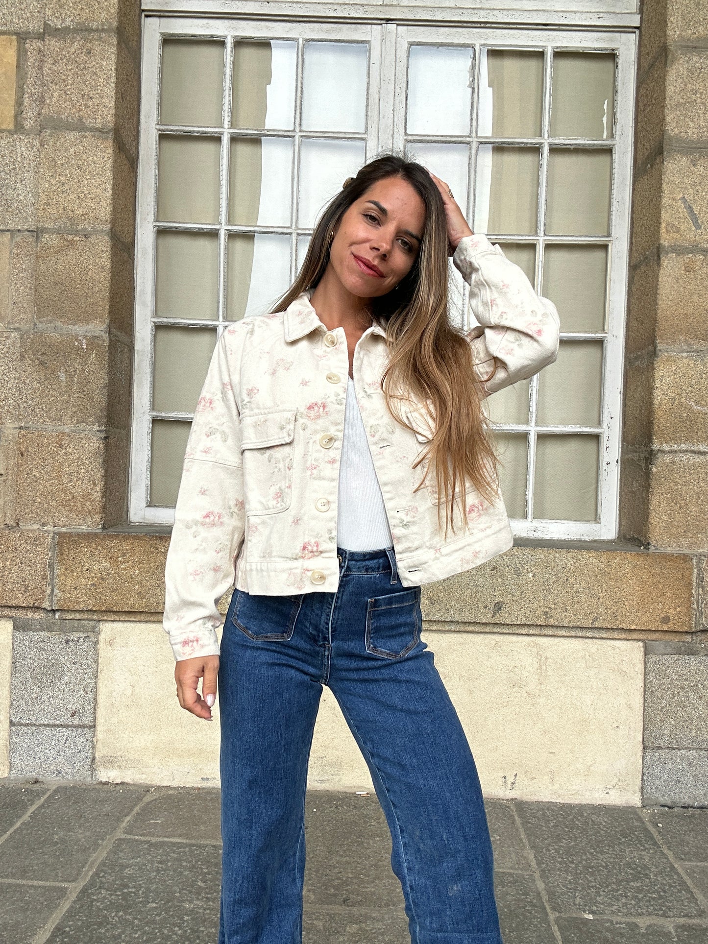 Veste fleurie Jade