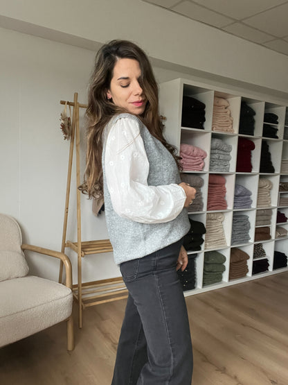 Pull sans manche tout doux Emma