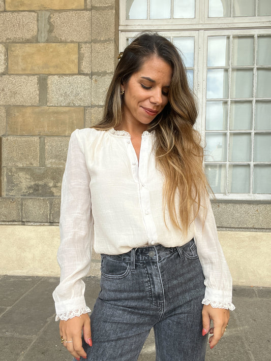 Blouse beige Catherine