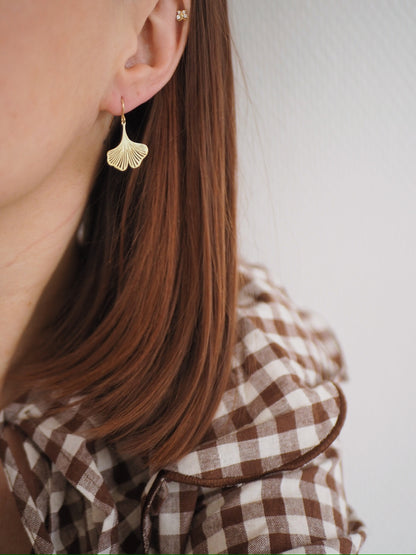 Boucles d'oreille Little Gingko