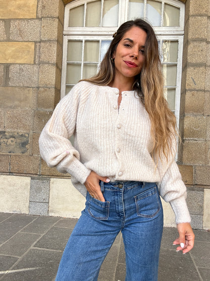 Cardigan Irène beige