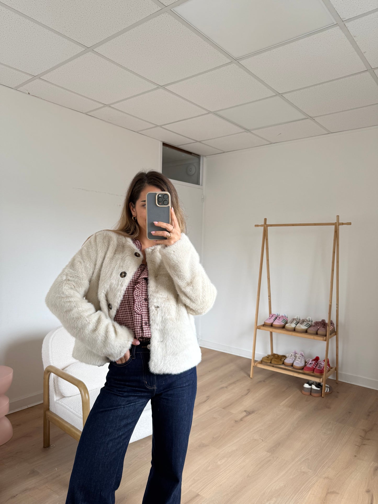 Veste en fausse fourrure Charlotte