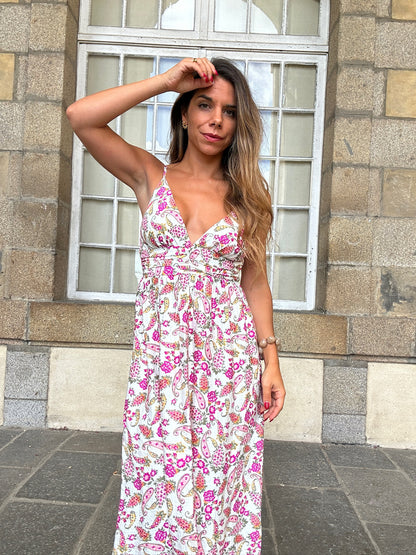 Robe longue fleurie Léandre