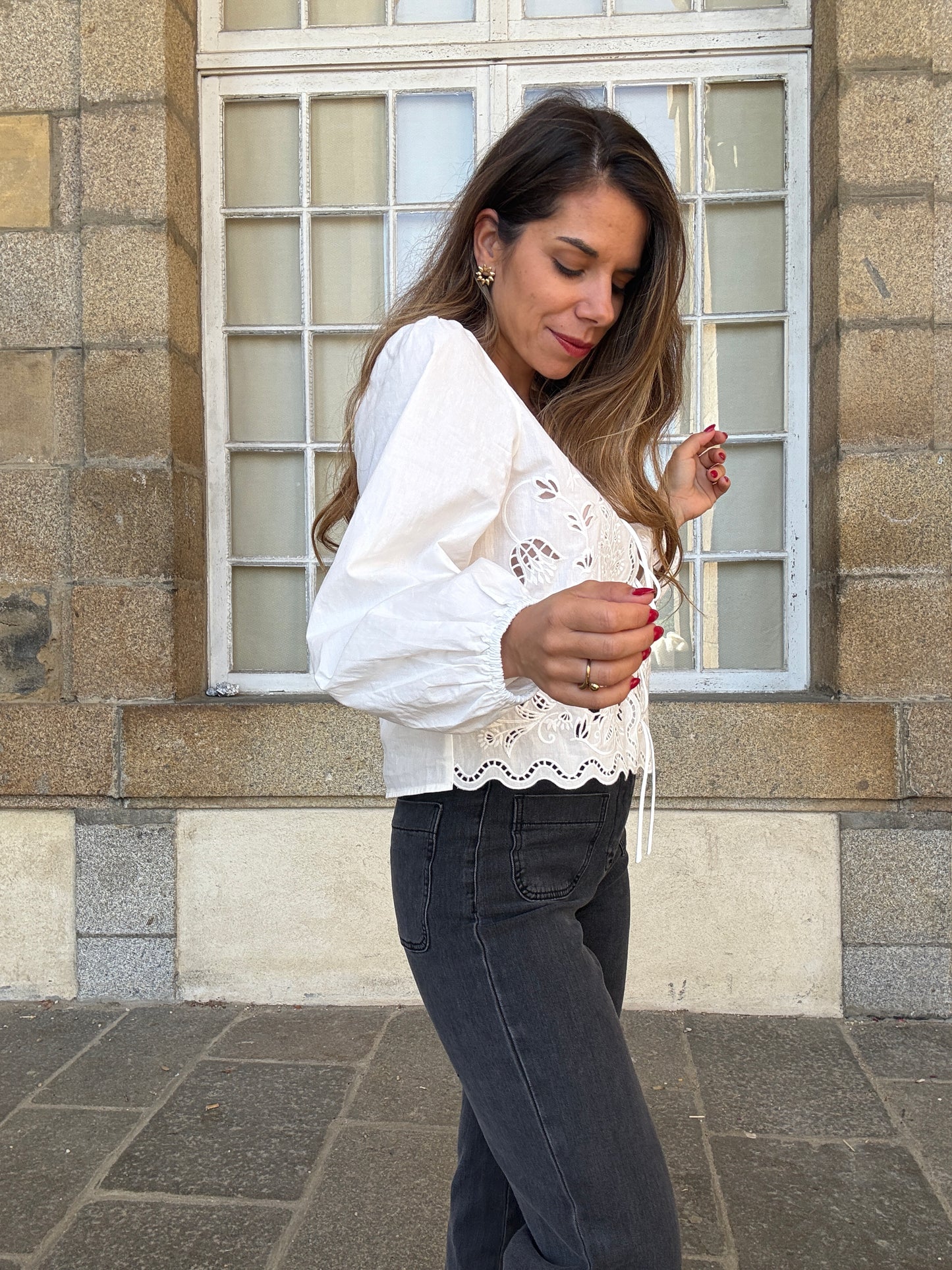 Blouse brodée Juliette
