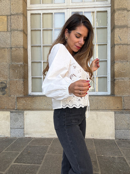 Blouse brodée Juliette