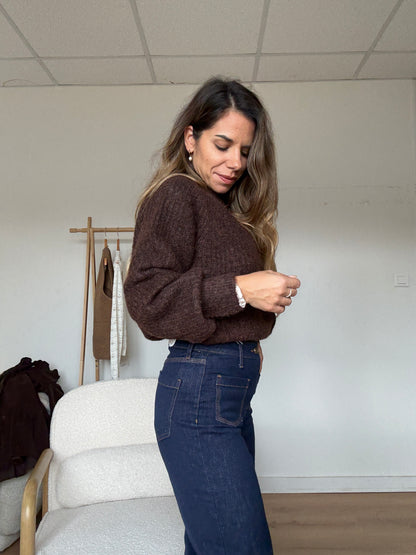 Cardigan Irène chocolat