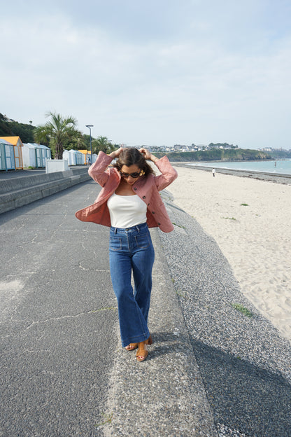 Veste matelassée Rose