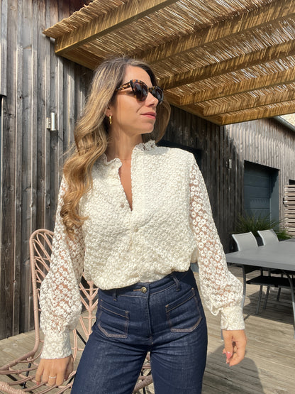 Blouse brodée Isaure