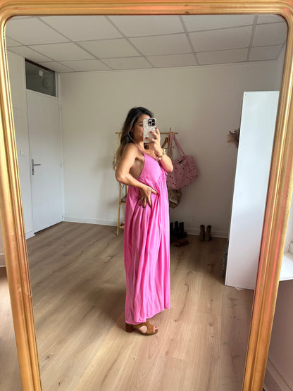 Robe longue Stella rose