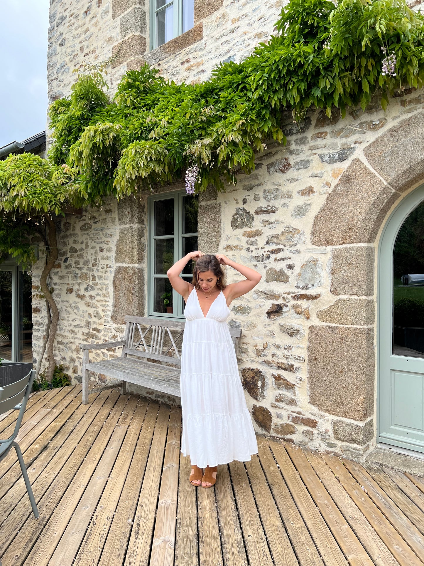 Robe longue Louisa blanche