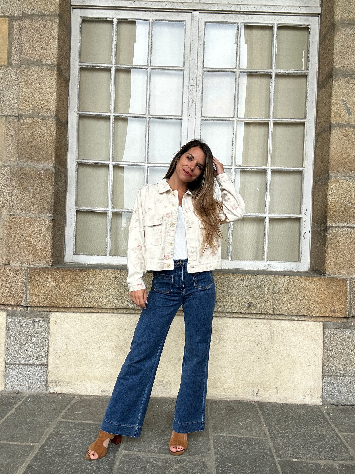 Veste fleurie Jade