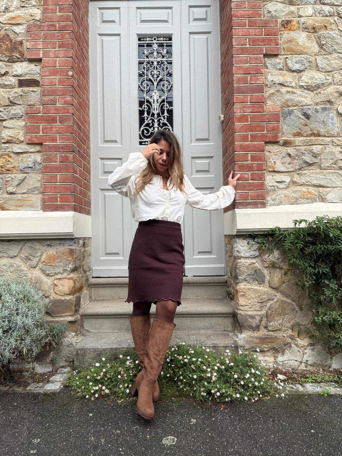 Jupe chocolat Paula