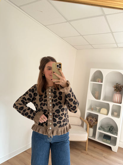 Cardigan Maxine léopard