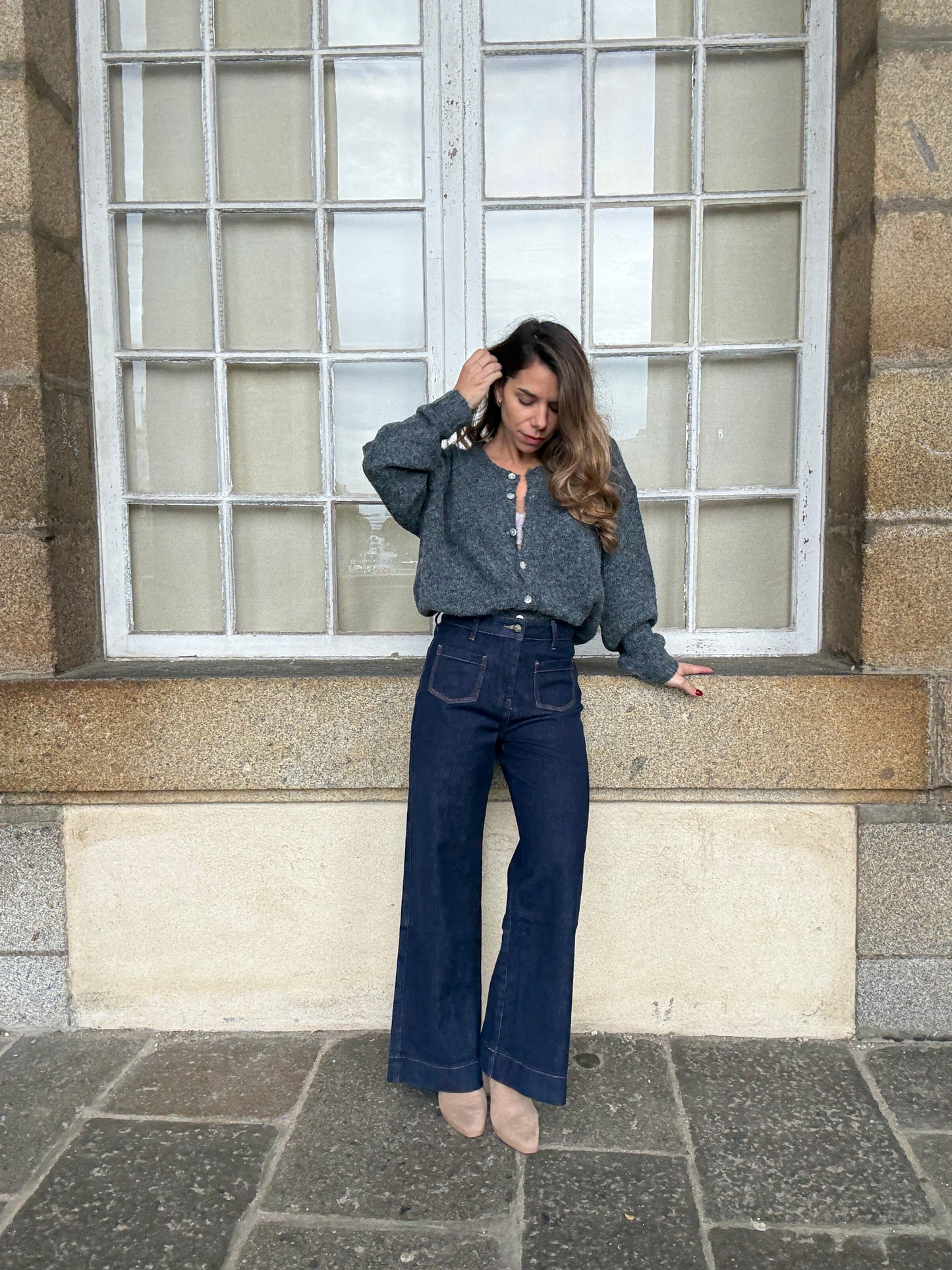 Cardigan Charlie gris foncé