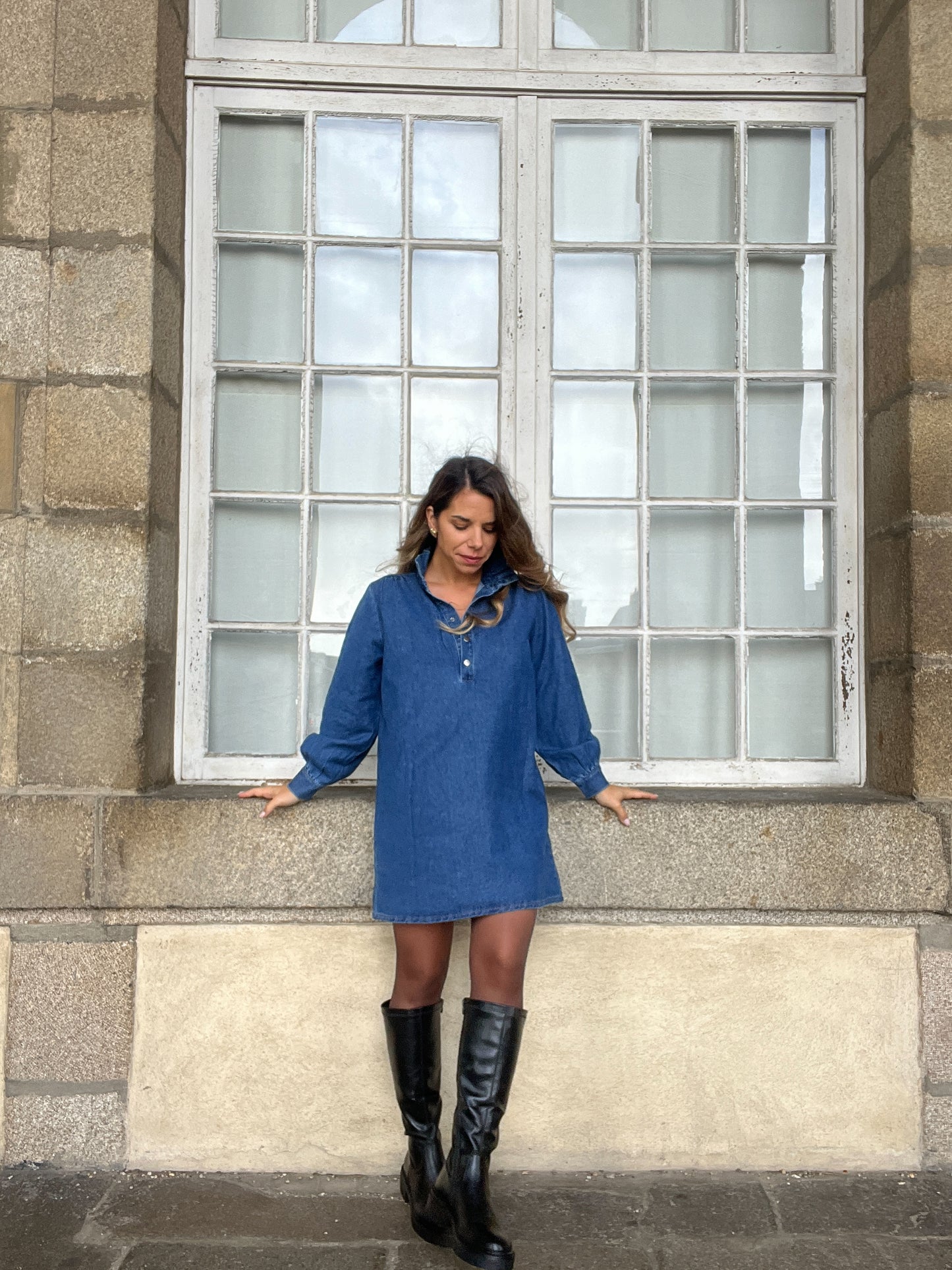 Bottes hautes noires Nora