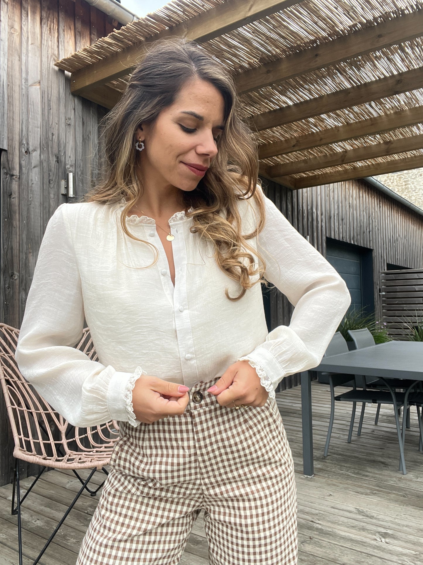 Blouse beige Catherine