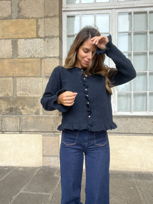 Cardigan Maxine bleu marine