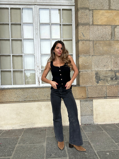 Top Ambre noir