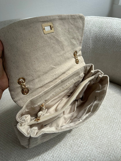 Sac à main Hortense beige lin