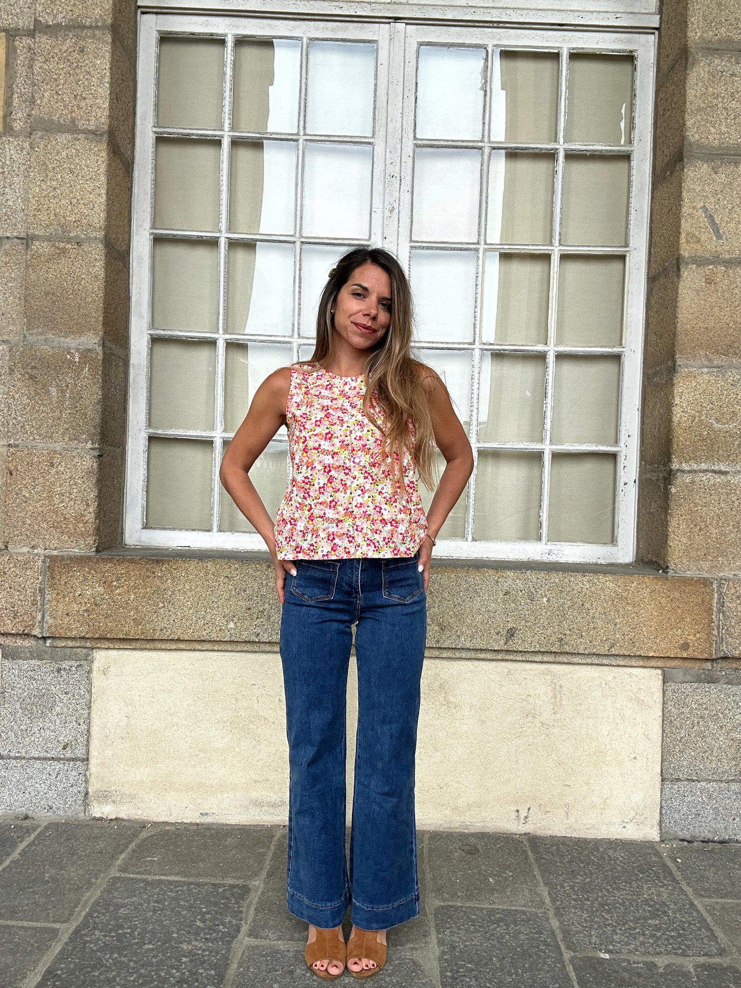 Top fleuri Paola