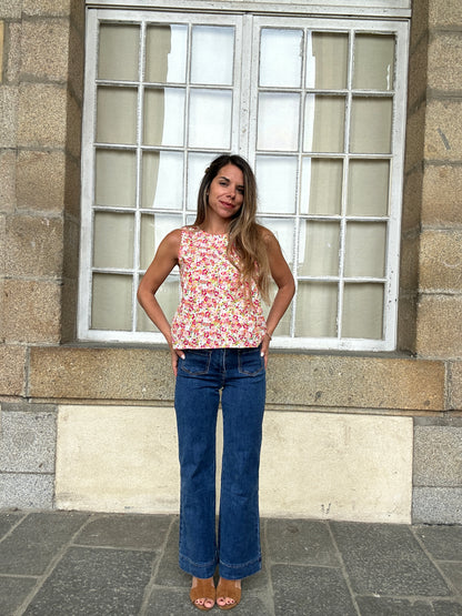 Top fleuri Paola