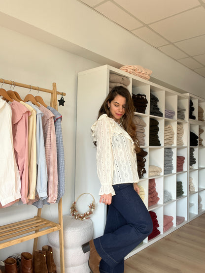 Blouse à volants Calie